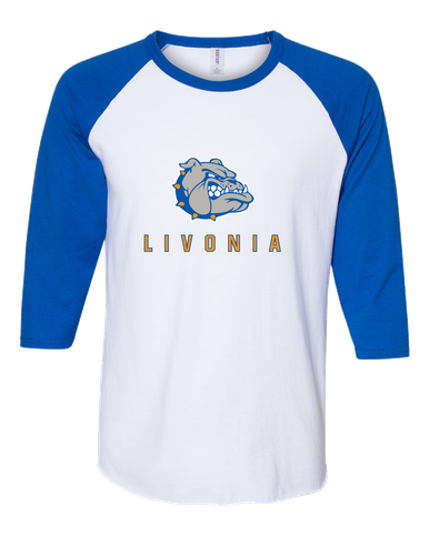 Livonia Bulldogs Mascot #2 Men's Baseball T-Shirt