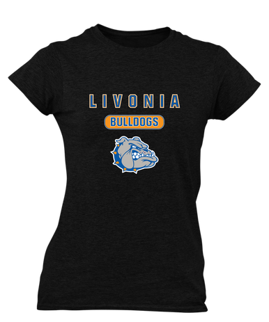 Livonia Bulldogs Mascot #3 Women's Premium SS T-Shirt