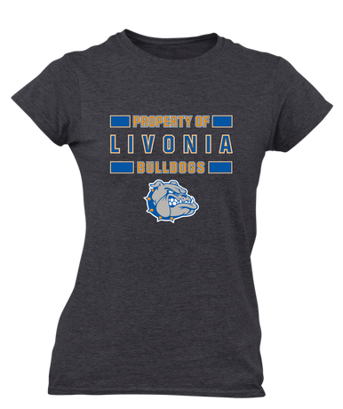 Livonia Bulldogs Property Of Women's Premium SS T-Shirt