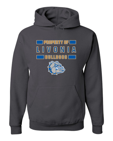 Livonia Bulldogs Property Of Men's Premium Hoodie