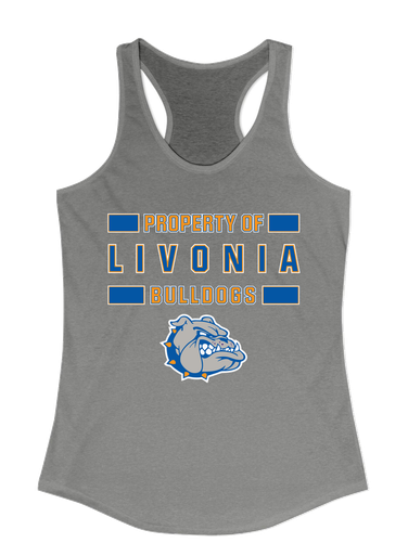 Livonia Bulldogs Property Of Women's Tank Top
