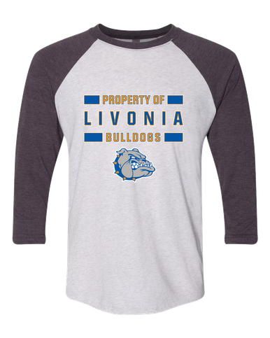 Livonia Bulldogs Property Of Men's Baseball T-Shirt