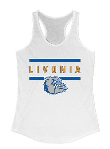 Livonia Bulldogs Mascot #4 Women's Tank Top