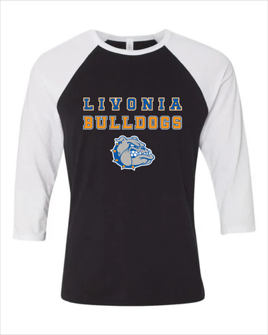 Livonia Bulldogs Spirit Men's Baseball T-Shirt