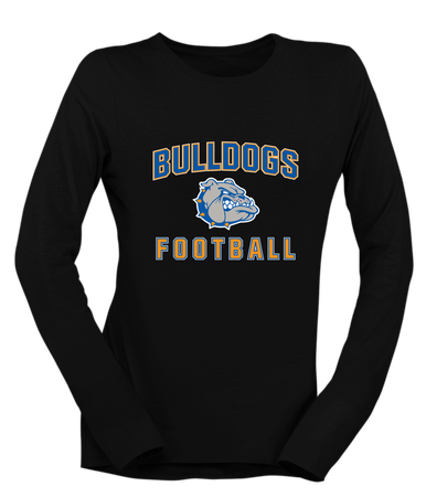 Livonia Bulldogs Football #1 Women's LS T-Shirt
