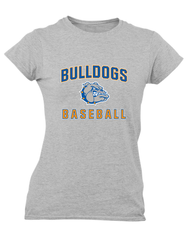 Livonia Bulldogs Baseball #1 Women's SS T-Shirt