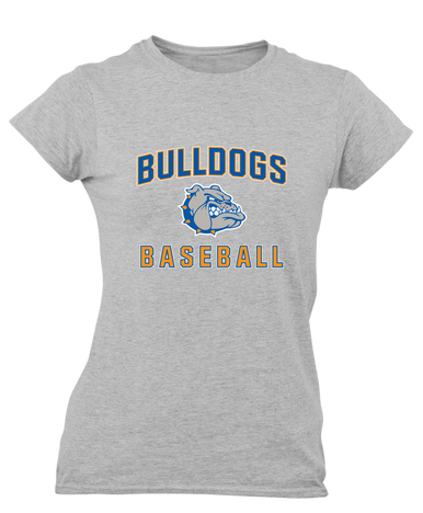 Livonia Bulldogs Baseball #1 Women's Premium SS T-Shirt