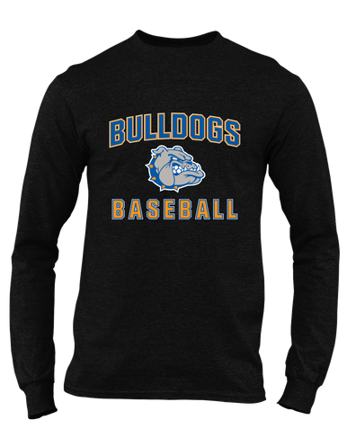 Livonia Bulldogs Baseball #1 Men's LS T-Shirt