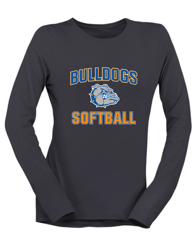 Livonia Bulldogs Softball #1 Women's LS T-Shirt