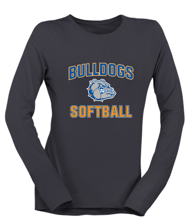 Livonia Bulldogs Softball #1 Women's Premium LS T-Shirt