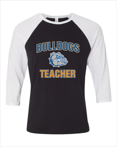 Livonia Bulldogs Teacher Men's Baseball T-Shirt