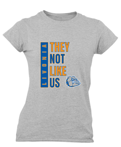 Livonia Bulldogs They Not Like Us #1 Women's Premium SS T-Shirt