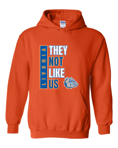 Livonia Bulldogs They Not Like Us #1 Men's Hoodie