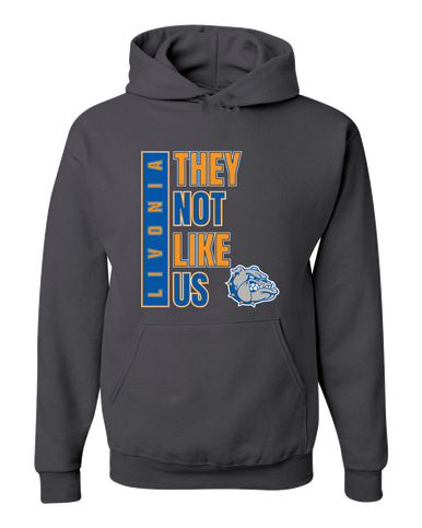 Livonia Bulldogs They Not Like Us #1 Men's Premium Hoodie