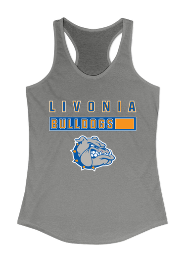 Livonia Bulldogs Mascot #7 Women's Tank Top