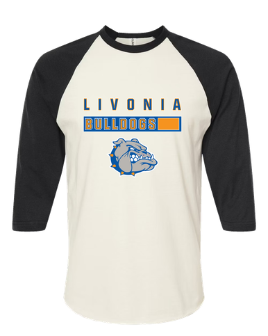 Livonia Bulldogs Mascot #7 Men's Baseball T-Shirt