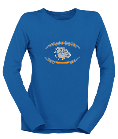 Livonia Bulldogs Football #3 Women's LS T-Shirt