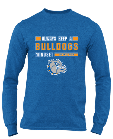 Livonia Bulldogs Mindset Men's LS T-Shirt