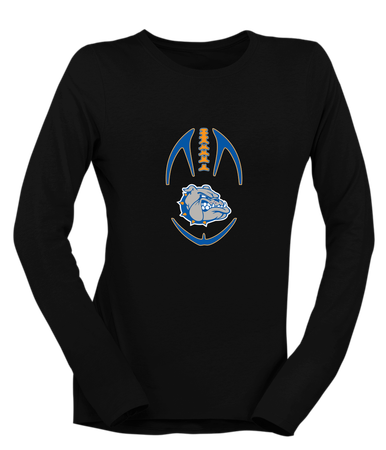 Livonia Bulldogs Football #4 Women's LS T-Shirt