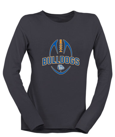 Livonia Bulldogs Football #5 Women's LS T-Shirt