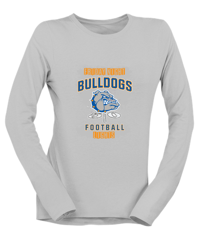 Livonia Bulldogs Football #6 Women's LS T-Shirt