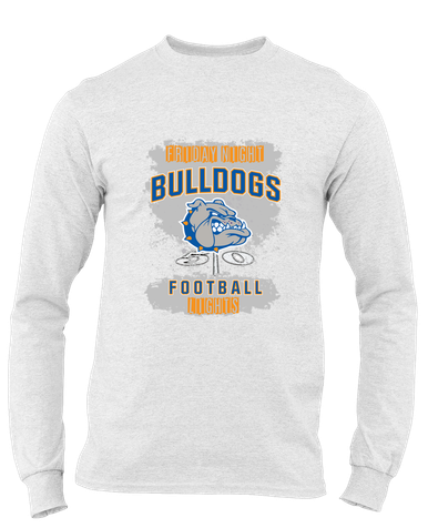 Livonia Bulldogs Football #6 Men's LS T-Shirt