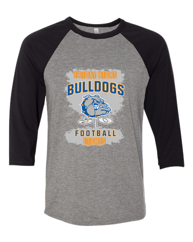 Livonia Bulldogs Football #6 Women's Baseball T-Shirt