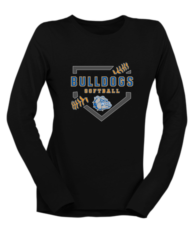 Livonia Bulldogs Softball #2 Women's LS T-Shirt