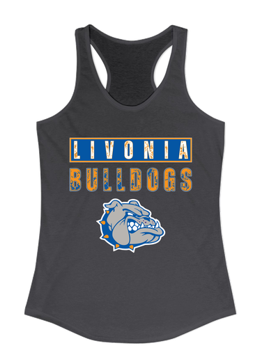 Livonia Bulldogs Mascot #9 Women's Tank Top