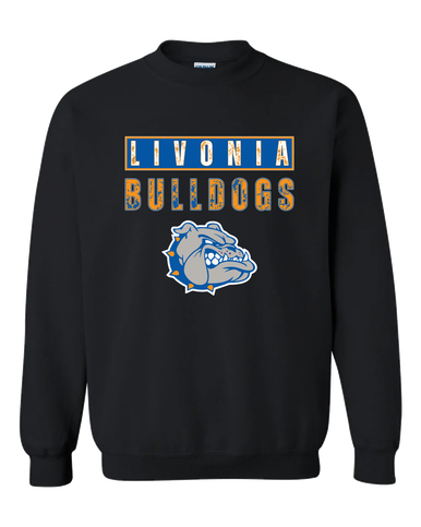 Livonia Bulldogs Mascot #9 Men's Sweatshirt
