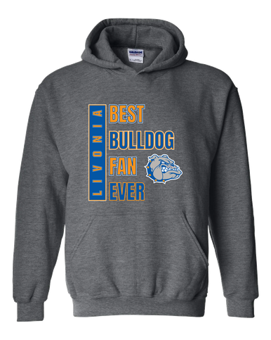 Livonia Bulldogs Best Bulldog Fan Men's Hoodie