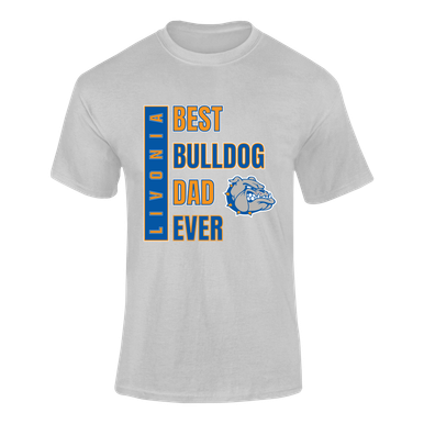 Livonia Bulldogs Best Bulldog Dad Men's Premium SS T-Shirt