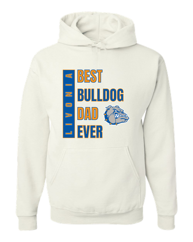 Livonia Bulldogs Best Bulldog Dad Men's Premium Hoodie