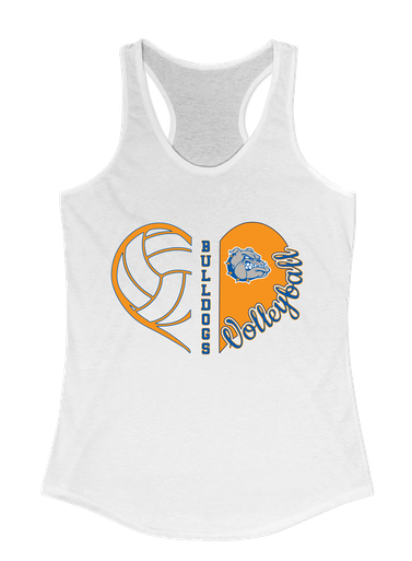 Livonia Bulldogs Heart Volleyball Women's Tank Top