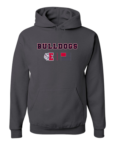 Ellensburg Bulldogs Team Colors Flag Men's Premium Hoodie