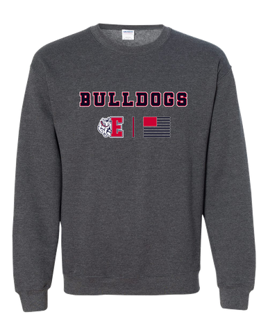 Ellensburg Bulldogs Team Colors Flag Men's Sweatshirt