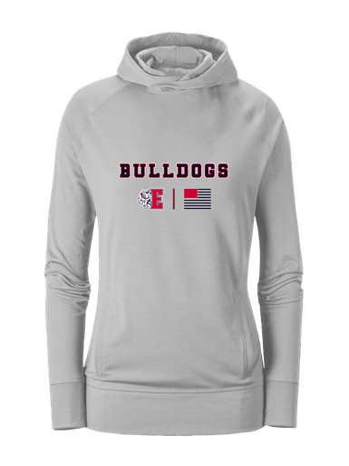 Ellensburg Bulldogs Team Colors Flag Women's Hoodie