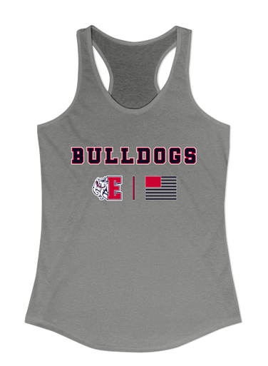 Ellensburg Bulldogs Team Colors Flag Women's Tank Top