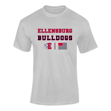 Ellensburg Bulldogs Spirit Flag Men's Premium SS T-Shirt