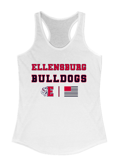 Ellensburg Bulldogs Spirit Flag Women's Tank Top