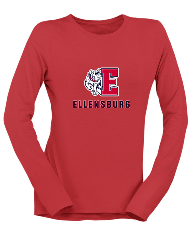 Ellensburg Bulldogs Mascot #2 Women's Premium LS T-Shirt
