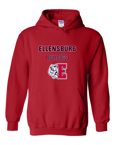 Ellensburg Bulldogs Mascot #3 Men's Hoodie