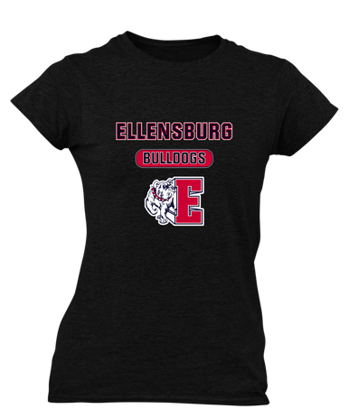 Ellensburg Bulldogs Mascot #3 Women's SS T-Shirt