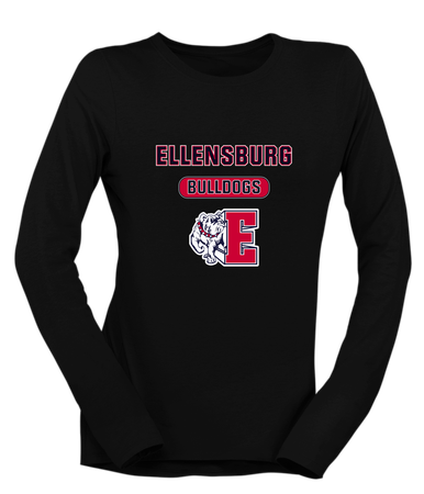 Ellensburg Bulldogs Mascot #3 Women's Premium LS T-Shirt
