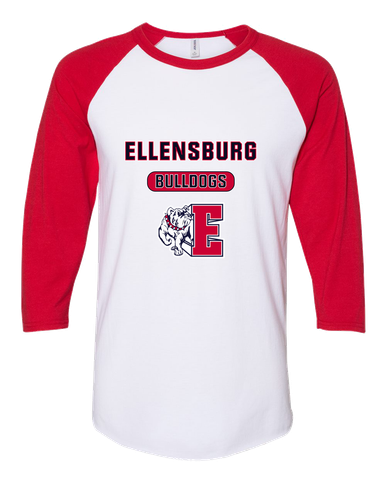 Ellensburg Bulldogs Mascot #3 Men's Baseball T-Shirt