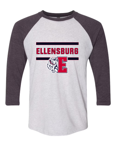 Ellensburg Bulldogs Mascot #4 Men's Baseball T-Shirt