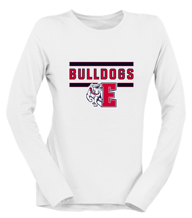 Ellensburg Bulldogs Mascot #5 Women's LS T-Shirt