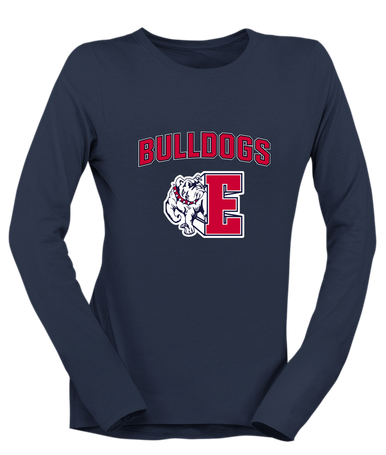 Ellensburg Bulldogs Mascot #6 Women's LS T-Shirt