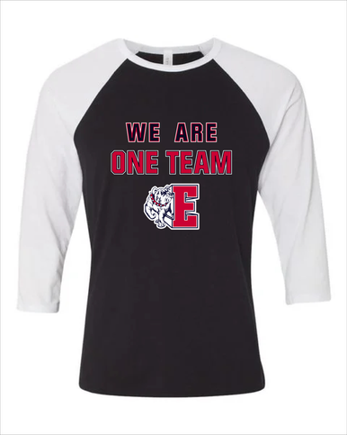 Ellensburg Bulldogs We Are One Team Men's Baseball T-Shirt