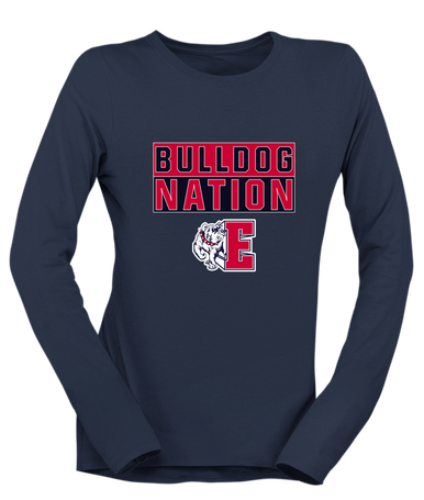 Ellensburg Bulldogs Nation #1 Women's LS T-Shirt